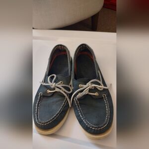 Woman's  Blue Boat Shoes